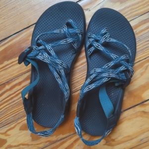 Teal chaco sandals
